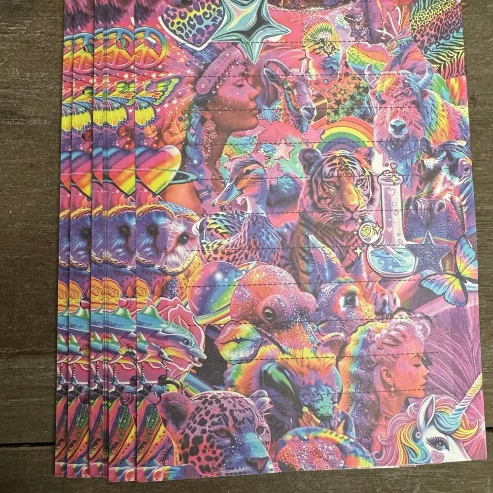 Lisa Frank Inspired Size A5 Refill Paper (50 Sheets)